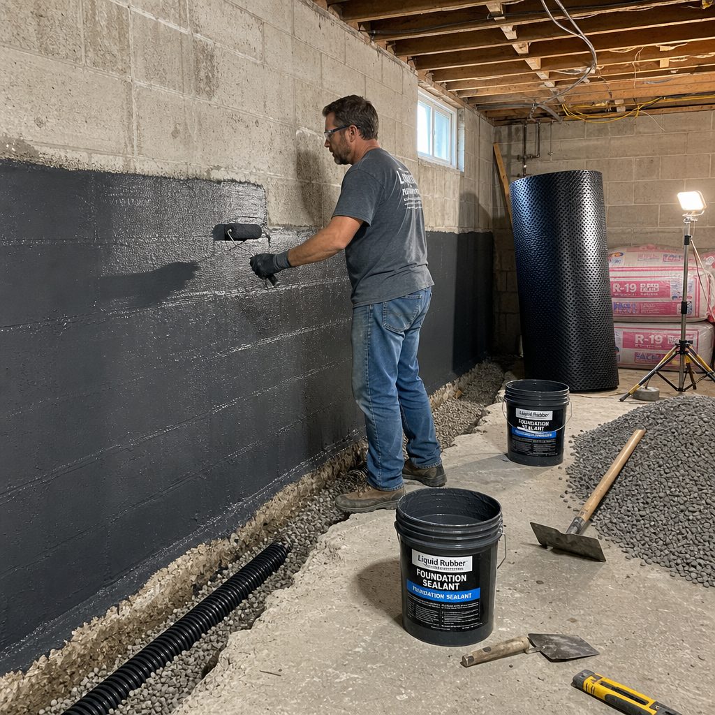 basement waterproofing & prep