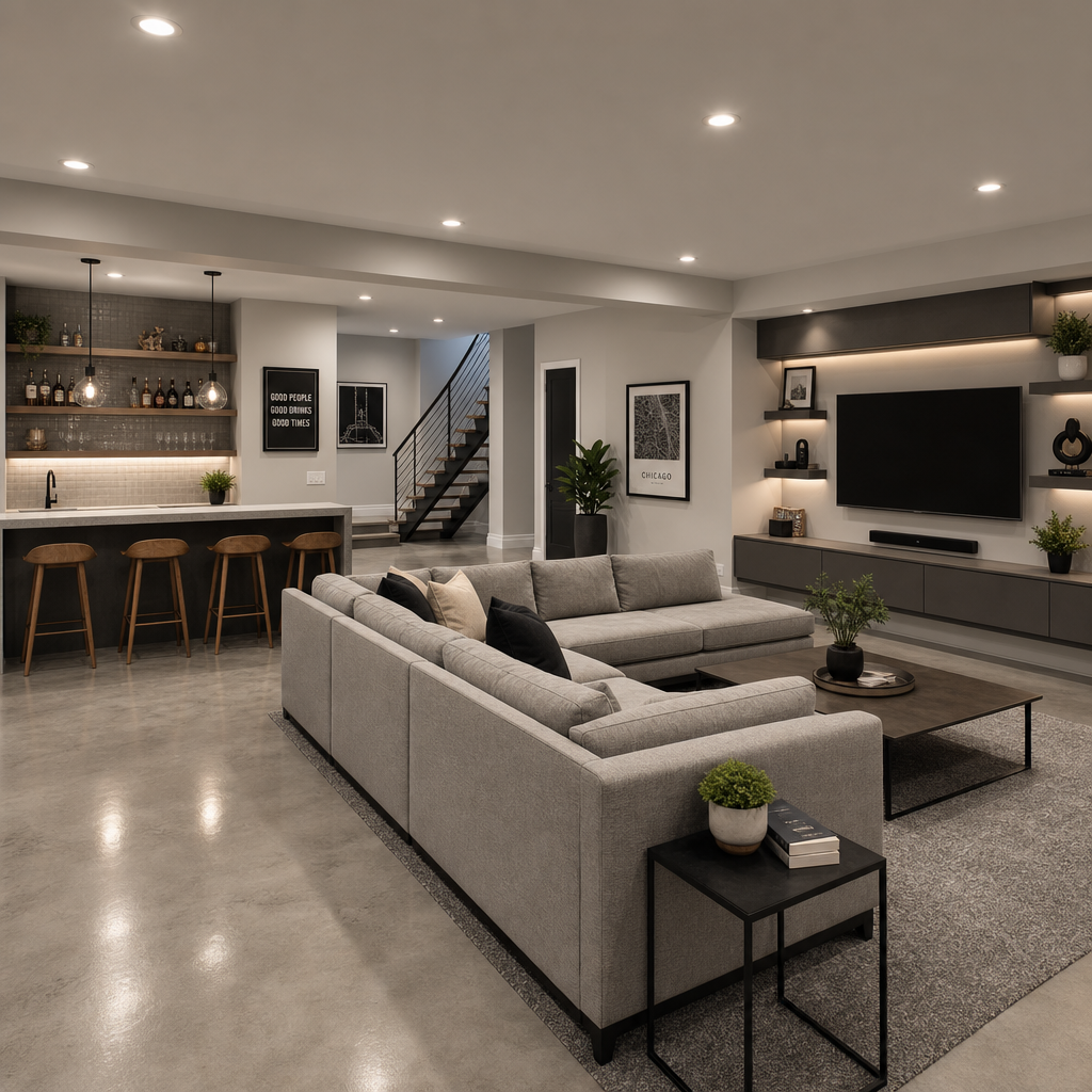 finished basement